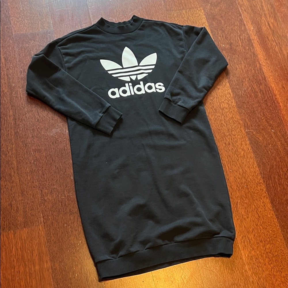 Adidas Black Sweatshirt Dress